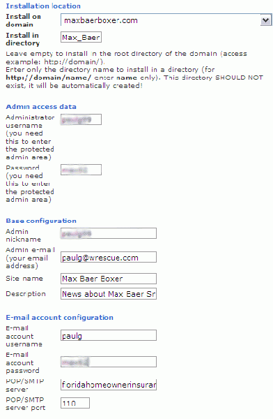 WordPress Installation